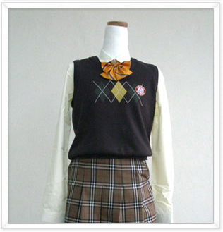 여학생 춘추복 이미지